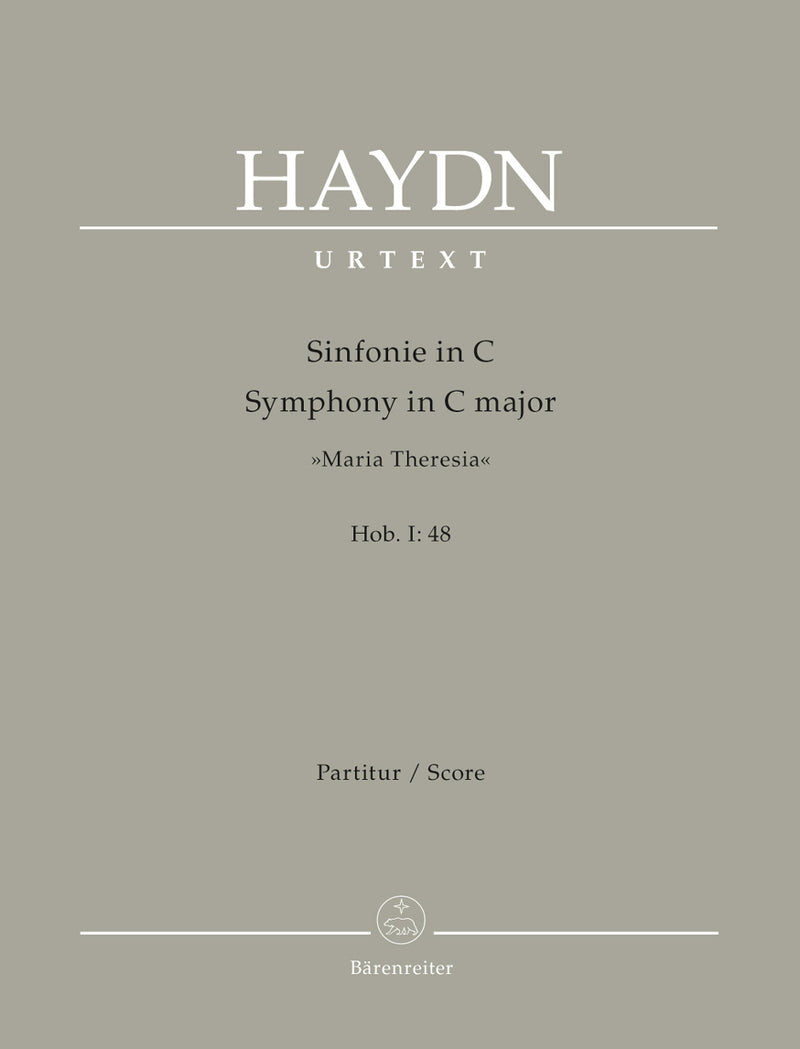 Symphony C major Hob. I:48 "Maria Theresia" [score]