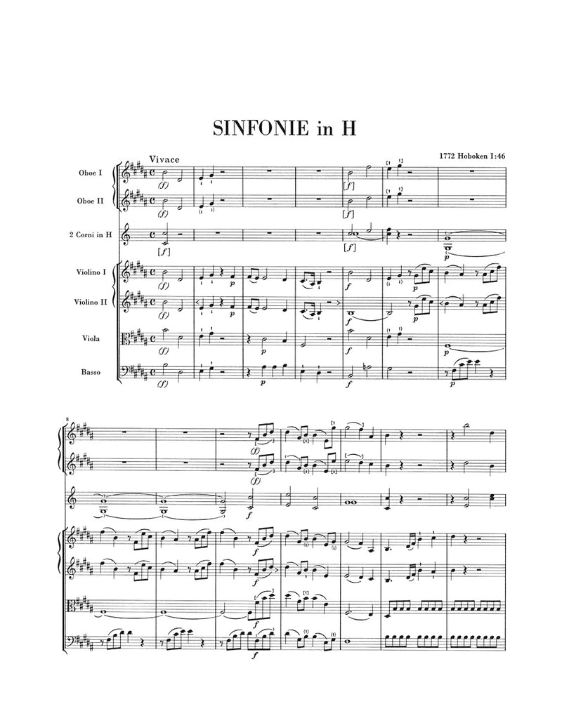 Symphony B major Hob. I:46 [score]