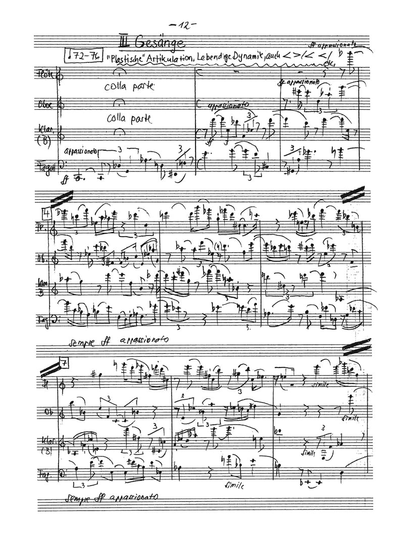 Quartet for 8 Wind Instruments (2015/2016)