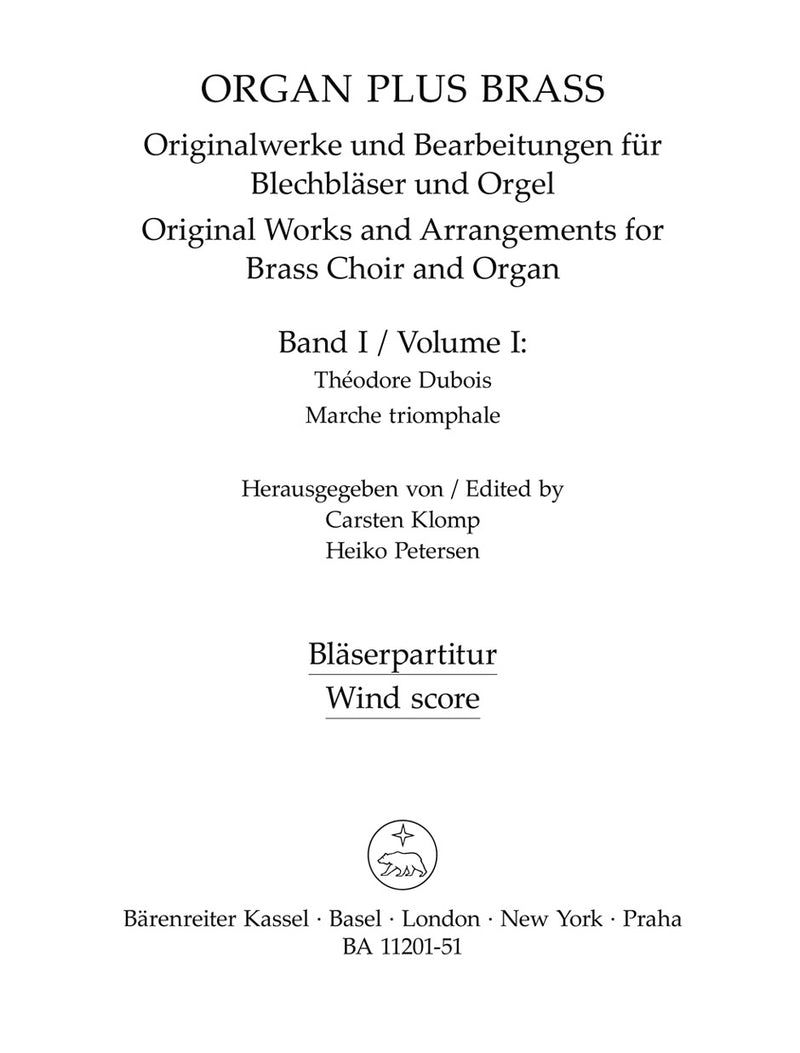 organ plus brass, vol. 1 [wind score]