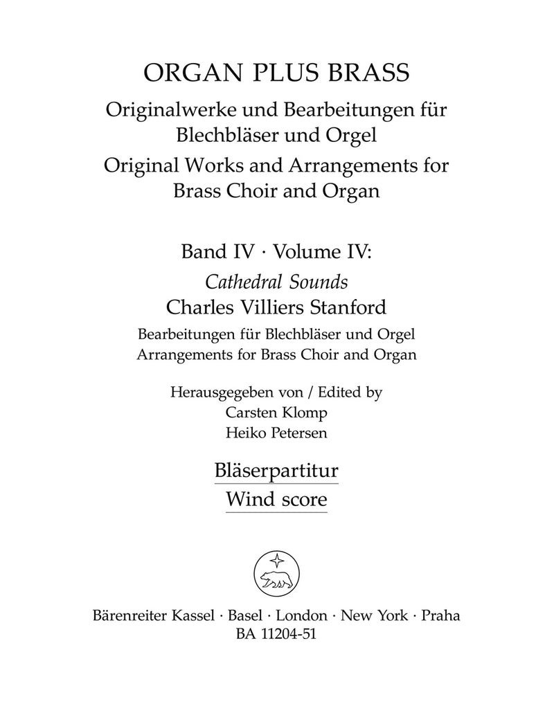 organ plus brass: Cathedral Sounds, vol. 4 [wind score]