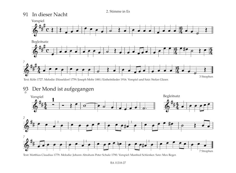 Bläserbuch zum Gotteslob: Preludes and Accompaniments to the songs of the new GOTTESLOB [Sax-A(second voice in Es) part]