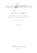 septimus angelus for organ solo (2017/2018) -Symphonic observations about Albrecht Dürer's Apocalypse
