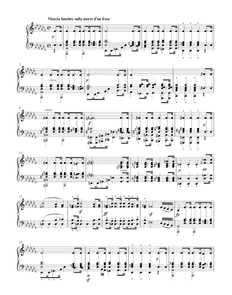 Grande Sonate for Pianoforte A-flat major op. 26 "Funeral March"