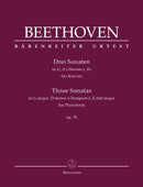 Three Sonatas for Pianoforte op. 31 (G major, D minor, E-flat major)