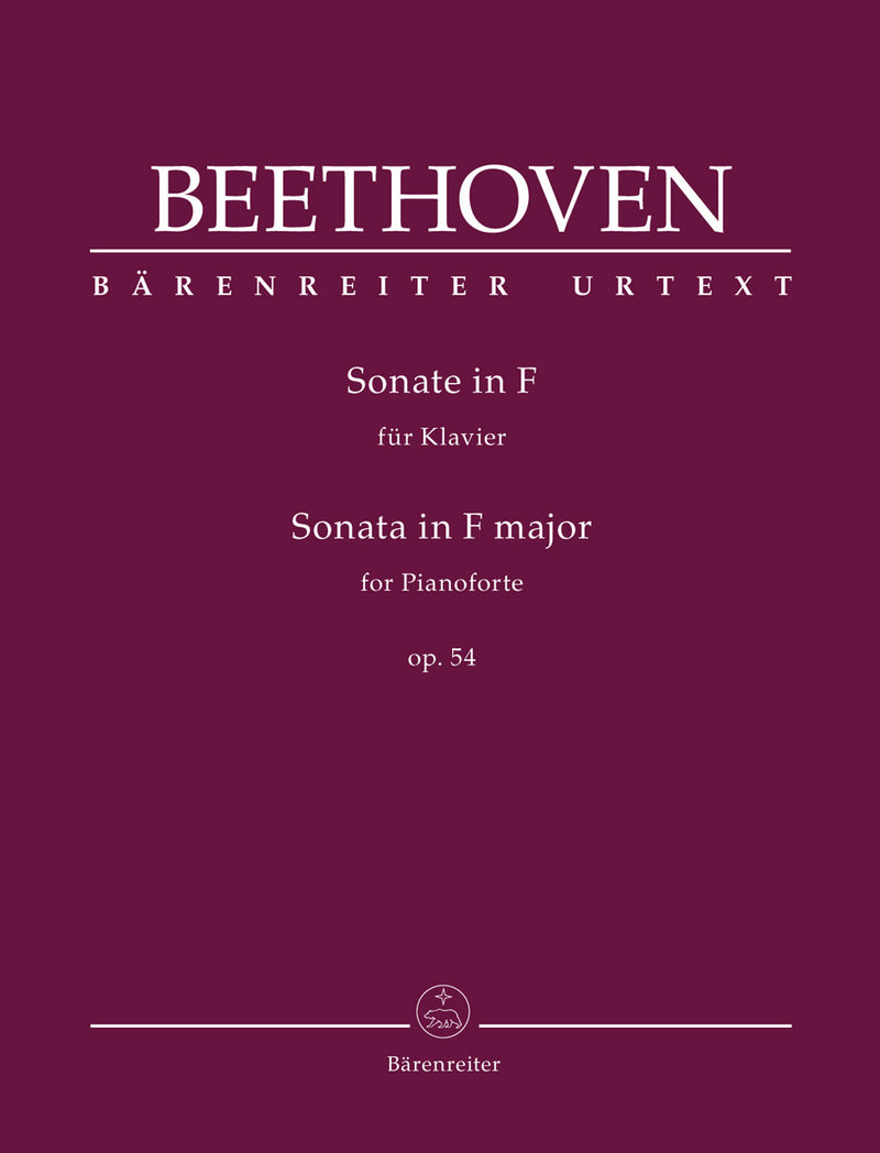 Sonata for Pianoforte in F major op. 54
