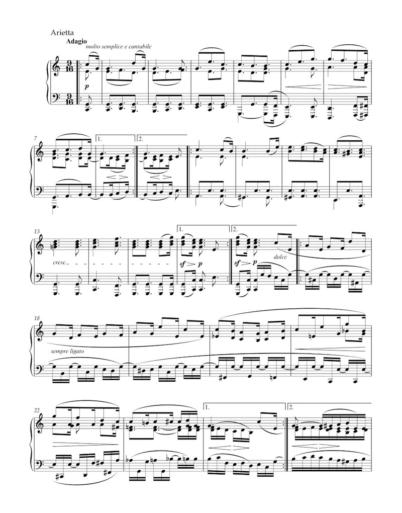 Sonata for Pianoforte in C minor op. 111