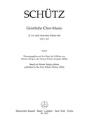 Ich weiß, daß mein Erlöser lebet SWV 457（Breig校訂） [合唱楽譜]