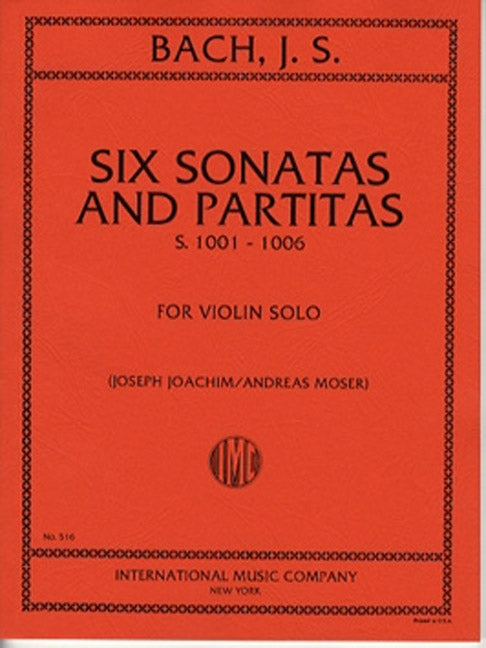 Six Sonatas and Partitas BWV1001-1006 (Joachim校訂）