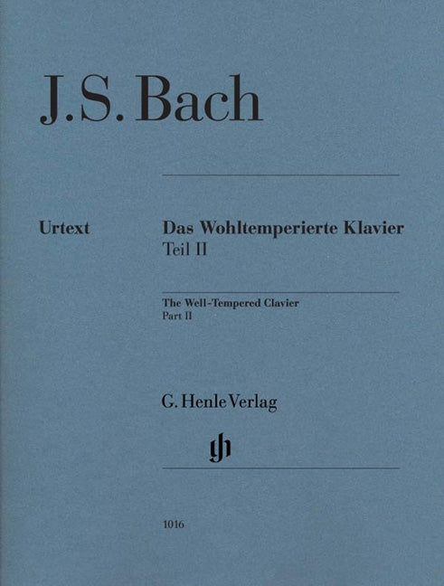Well-Tempered Clavier Part 2, BWV 870-893（運指なし・ソフトカバー）