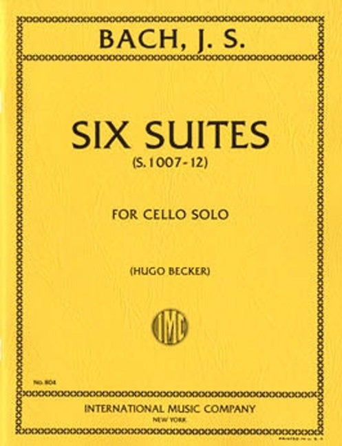 Six Cello Suites BWV1007-1012 (Becker校訂)
