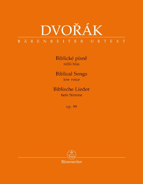 Biblische Lieder = Biblical Songs op. 99 (Low voice)