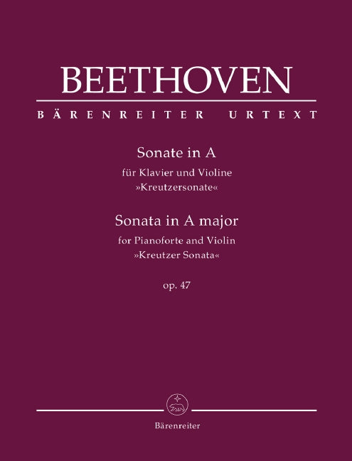 Sonata for Pianoforte and Violin in A major op. 47