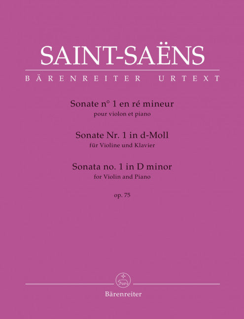 Sonata no. 1 in D minor op. 75