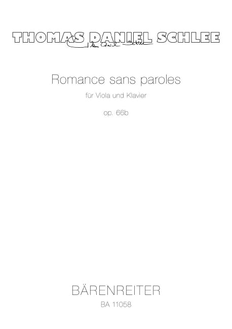 Romance sans paroles op. 66a (Viola and piano)