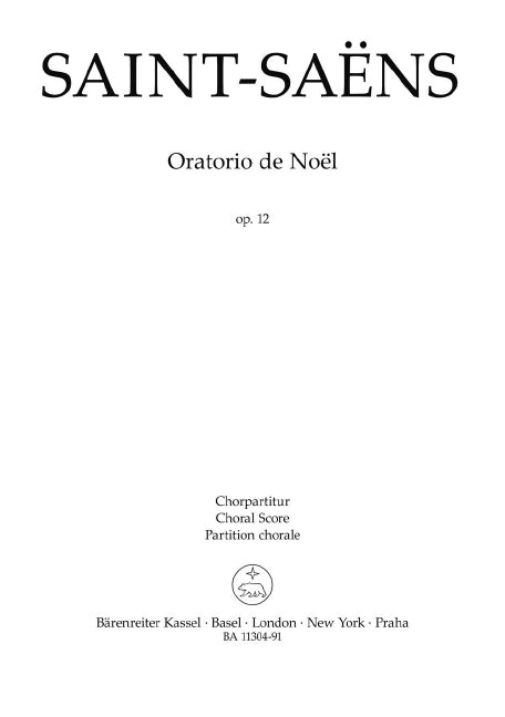 Oratorio de Noël op. 12 (Choral score)