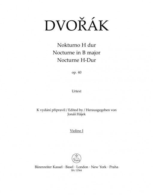 Nocturne in B major op. 40 (Violin 1 part)