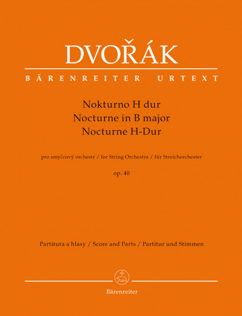 Nocturne in B major op. 40 (Score and parts)