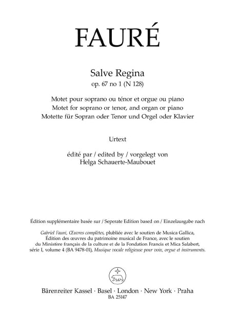 Salve Regina op. 67/1 N 128