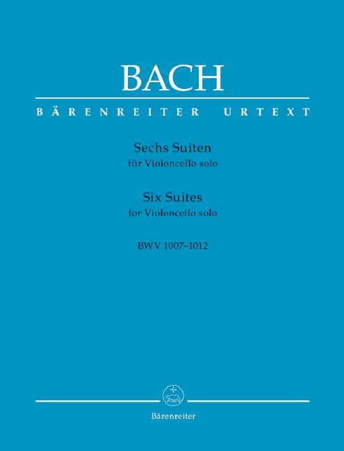 Sechs Suiten für Violoncello solo BWV 1007-1012 = Six Suites for Violoncello solo BWV 1007-1012（ソフトカバー）