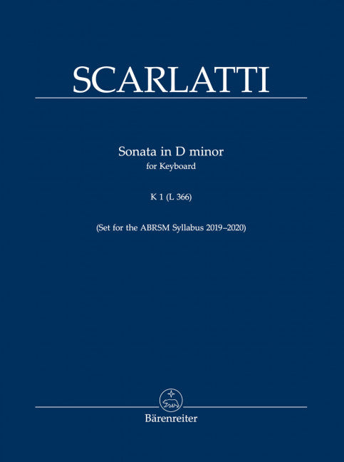 Sonata in D minor K 1 (L366)