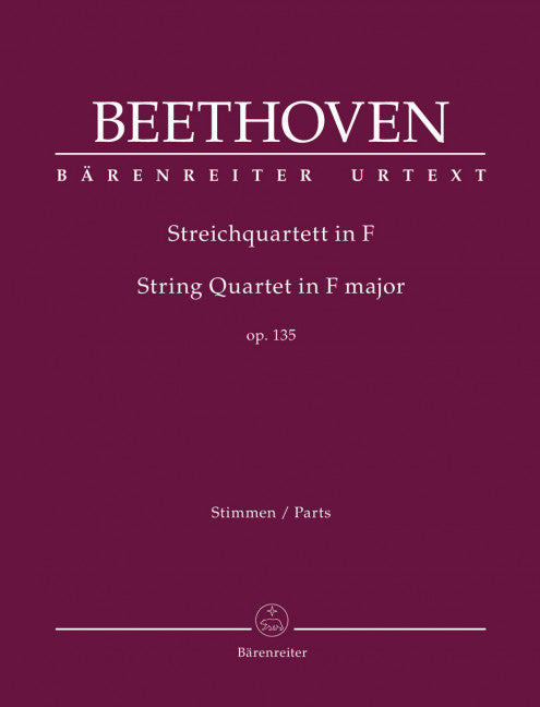 String Quartet in F major op. 135 (Set of parts)