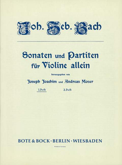 Sonaten und Partiten, Vol. 1