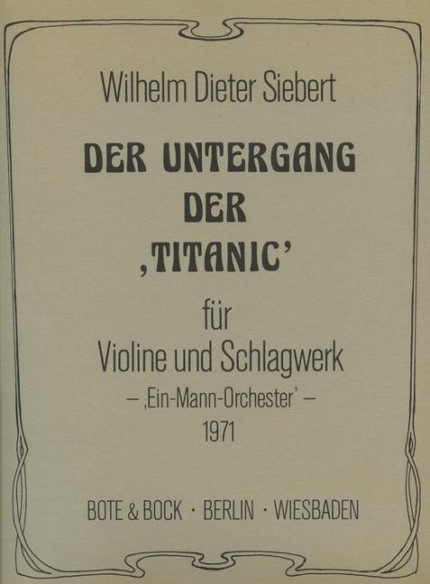 Der Untergang der Titanic (violin and percussion)