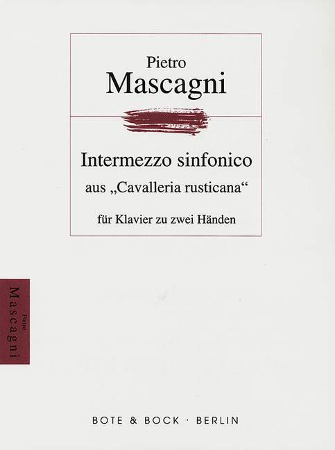 Cavalleria rusticana: Intermezzo sinfonico (piano)