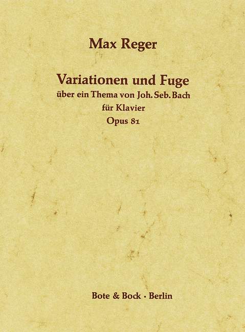 Variationen und Fuge über ein Thema von J. S. Bach op. 81