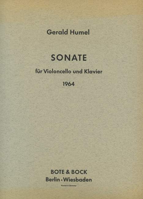 Sonate (cello and piano)