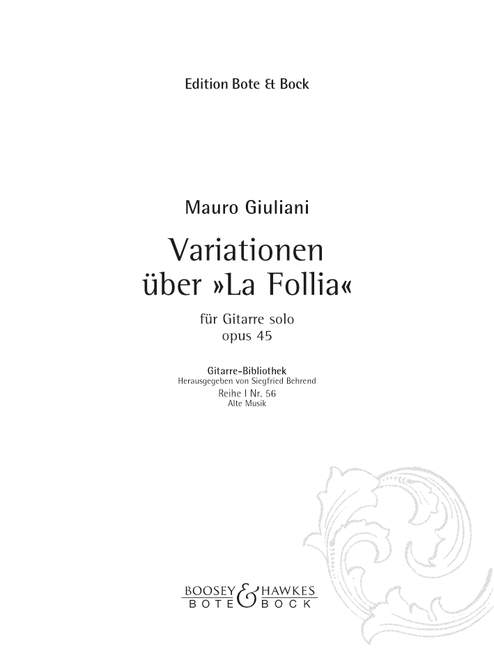 Variationen über La Follia op. 45