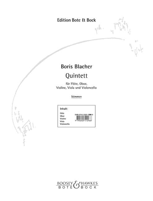 Quintett (Set of parts)