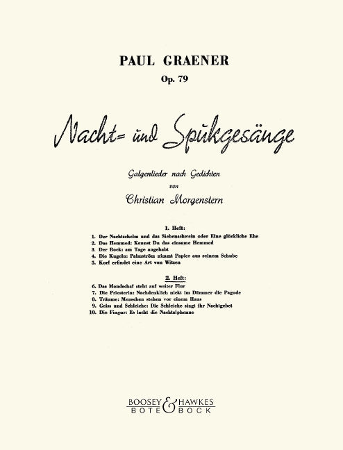 Nacht- und Spukgesänge op. 79, Vol. 2