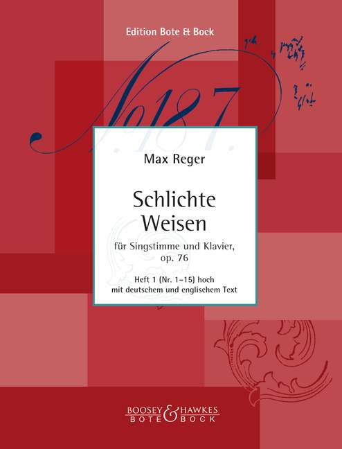 Schlichte Weisen op. 76 Book 1 (Nr. 1-15) (high voice and piano)