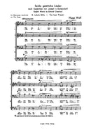 Sechs geistliche Lieder, No. 4 The last Prayer (men's choir (TTBB) a cappella)