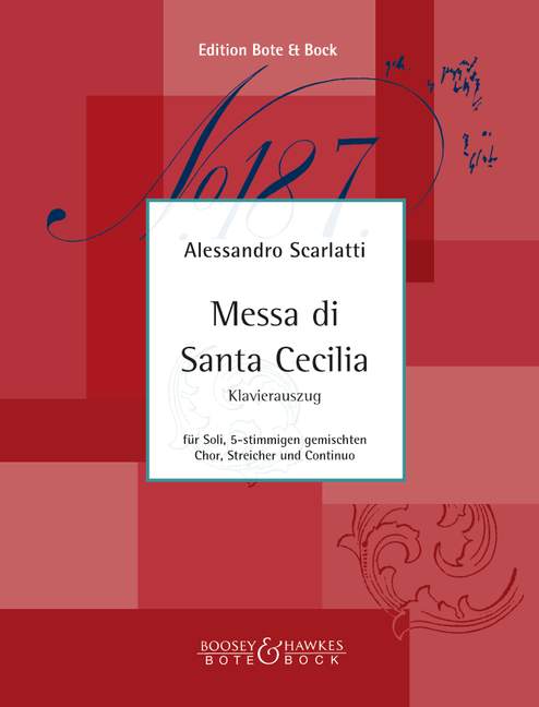 Messa di Santa Cecilia (vocal/piano score)