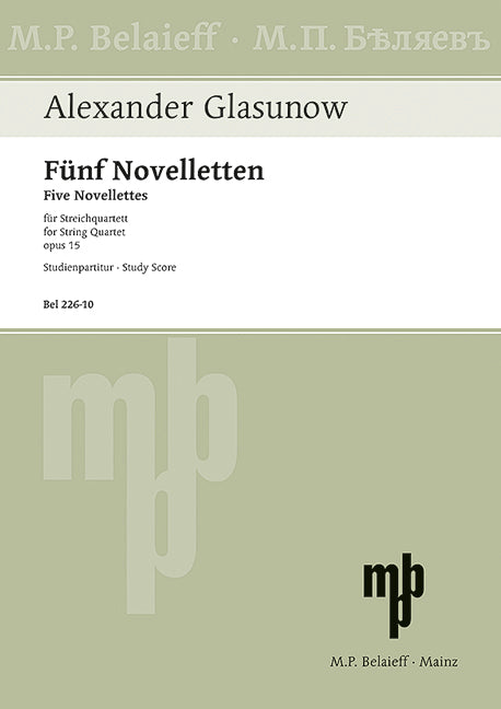 Fünf Novelletten op. 15 (study score)