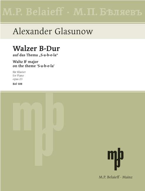 Walzer B-Dur op. 23