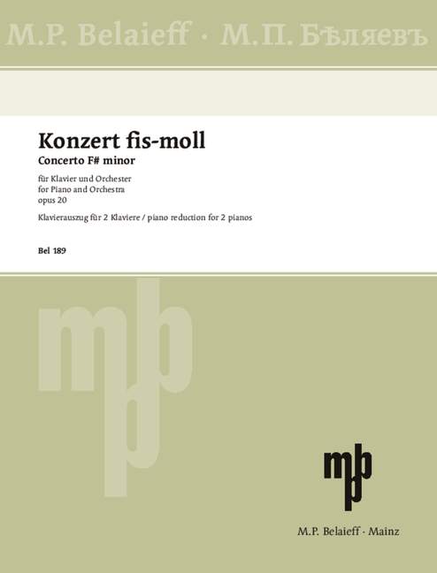 Klavierkonzert fis-Moll op. 20