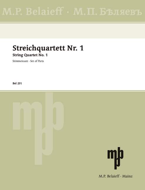 String Quartet No 1 (set of parts)