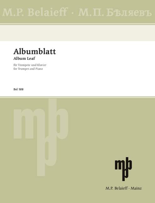 Albumblatt (trumpet and piano)