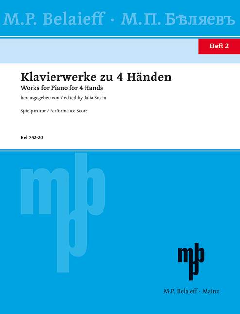Klavierwerke zu 4 Händen, Vol. 2