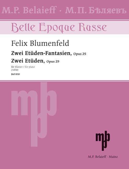 Zwei Etüden-Fantasien - Zwei Etüden op. 25 + 29