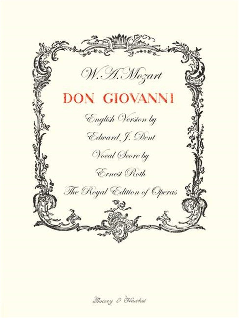 Don Giovanni - Vocal Score