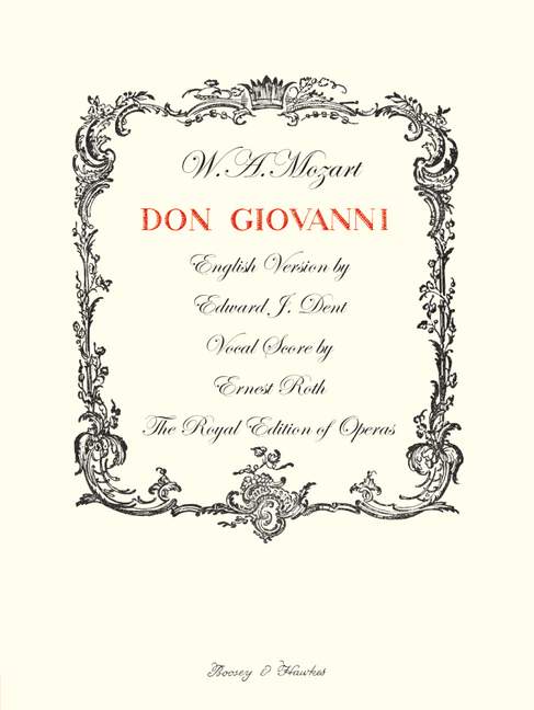 Don Giovanni - Vocal Opera Score