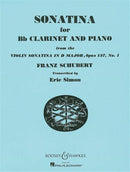 Sonatina For Clarinet and Piano In D Op.137 No.1