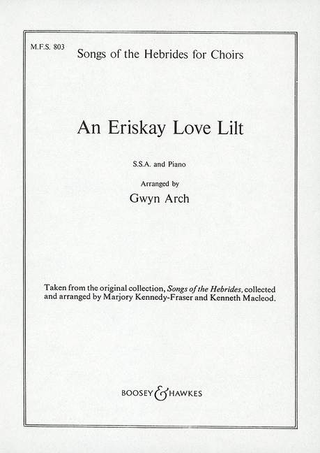 An Eriskay Love Lilt (SSA and Piano)
