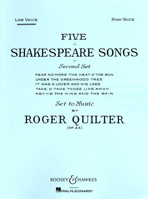 5 Shakespeare Songs op. 23