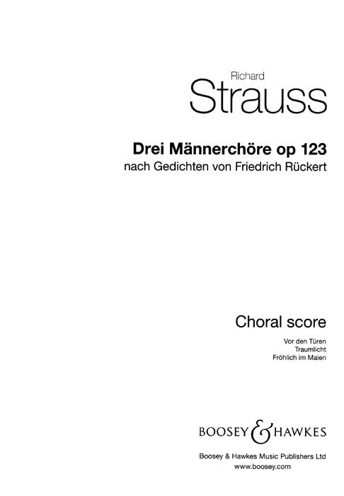Drei Mannerchore - Choral Score